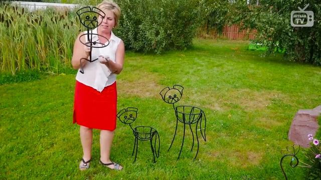 Кованые цветочницы в виде животных Hitsad смотреть онлайн