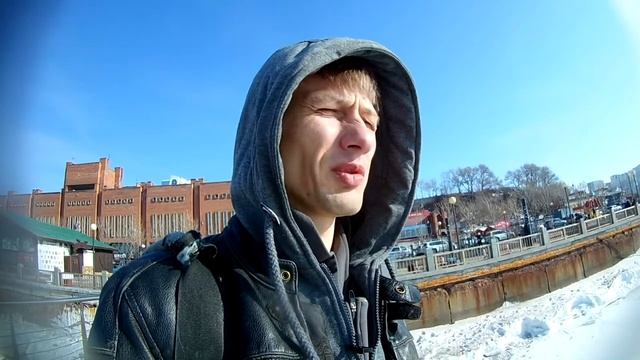 VLOG Спортивная набережная, прогулка по набережной, бесплатный туалет, рыбный рынок Владивосток 132