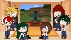 MHA react to Minecraft WAIT WHAT | Gacha Life