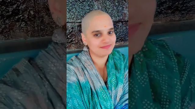 beautiful woman after gundu #gundu #mottai #mundan #fullheadshave