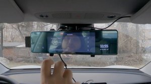 Видеорегистратор зерекало с датчиком мертвых зон. Обзор TrendVision MR-1000