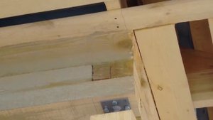 Дом из бруса 6х6 с мансардной крышей.