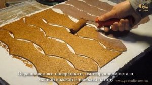 Декорирование двери под старину