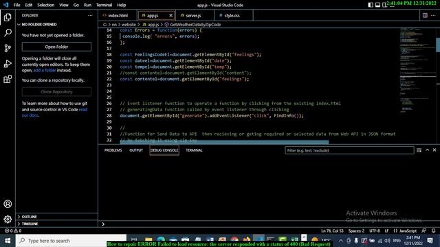 How to repair ERROR Failed to load resource: the server responded with a status of 400 (Bad Request смотреть онлайн