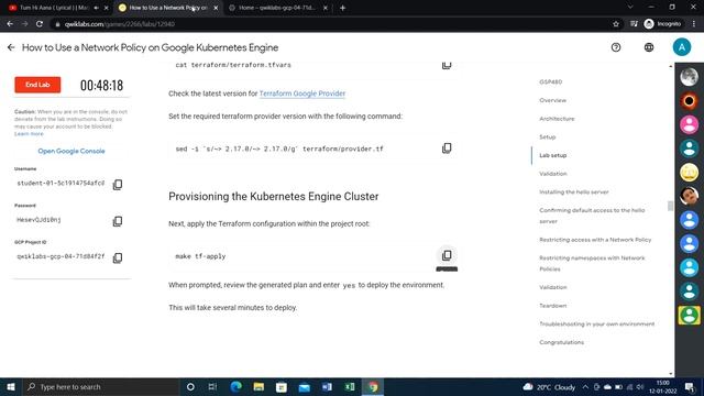 How to use a network policy on google kubernetes engine #qwiklabs #googlecloud ☁☁☁☁☁☁ смотреть онлайн