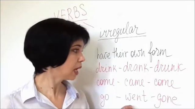 Урок правильные и неправильные глаголы