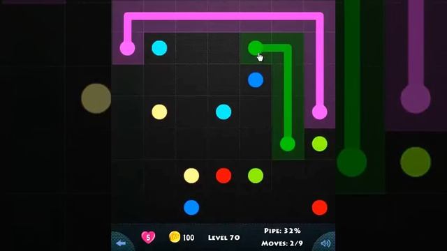 flow game facebook - basic pack level 70 Connect the dots