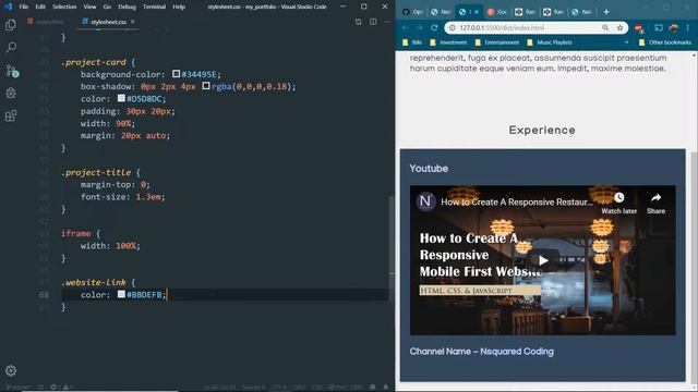 Create a Web Portfolio & Deploy with GitHub Pages смотреть онлайн
