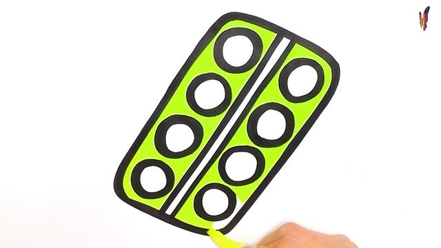 Раскраска акварельные краски | Как нарисовать краски | Раскраски Малышам смотреть онлайн