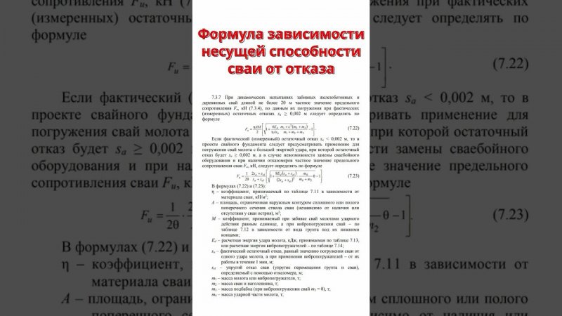 Что такое отказ сваи?