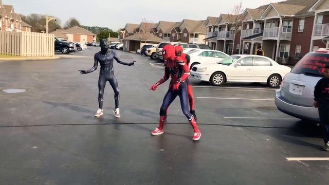 "Ghetto Avengers" Dj Casper Cha Cha Slide | @GhettoSpider @ghetto.panther1 @ghetto.deadpool смотреть онлайн