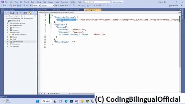 How to read appsetting.json file in .net core in English