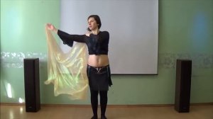Уроки восточных танцев. Танцевальные движения с платком