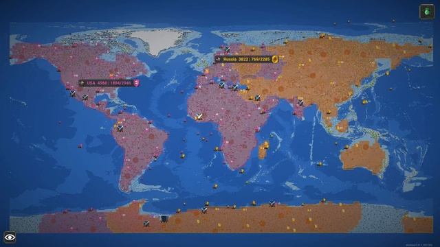 Russia battles USA in a frozen World | Worldbox Timelapse смотреть онлайн