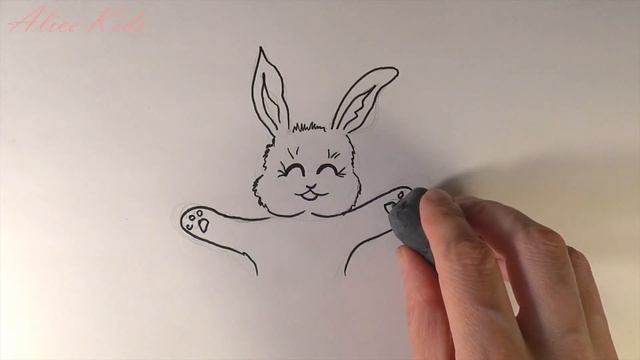 Как нарисовать зайчика (РИСУНКИ ДЛЯ ДЕТЕЙ) / How to draw a Bunny (DRAWINGS for CHILDREN)
