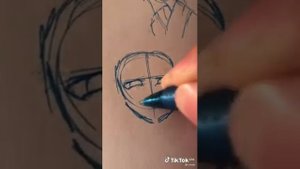 как научиться рисовать голову аниме #sketch #рисование #аниме #обьеснение