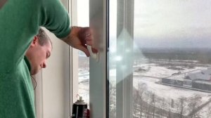 Замена  уплотнителя на Deceuninck впаянного