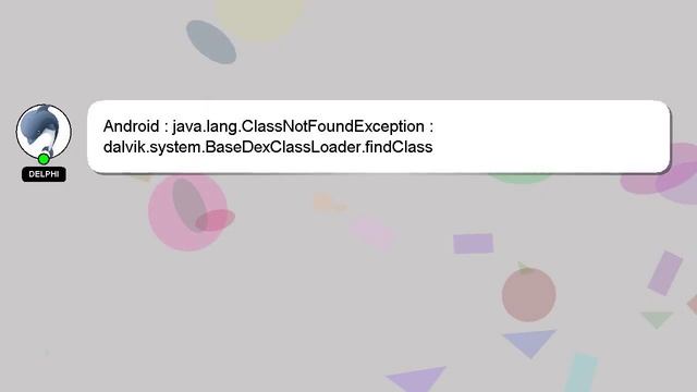 Android : java.lang.ClassNotFoundException : dalvik.system.BaseDexClassLoader.findClass смотреть онлайн