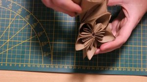Кусудама /Новогоднее украшение для дома /поделки с детьми / Kusudama of flowers DIY/ Оригами