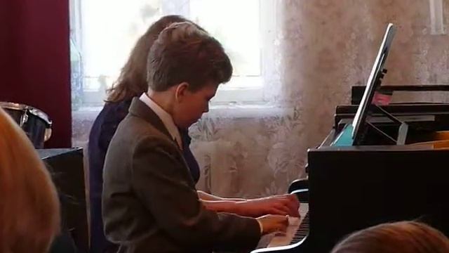 Фортепиано: Моцарт - Свадьба Фигаро в 4 Руки (Семен Заболотнов, 9 лет)