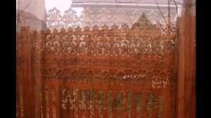 Забор резной из дерева своими руками. Акимов Виктор. Fence with his hands.