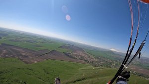 Полет на параплане Юца Пятигорск. Поиск и обработка термических потоков.