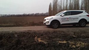 new SantaFe бездорожье с улицы