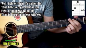 Fight or Flight - Conan Gray | Guitar Tutorial Chords & Lyrics | Cover