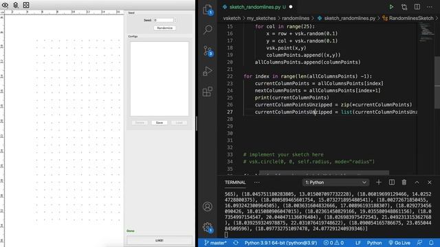 Generative Art Python Tutorial 1 for Penplotter