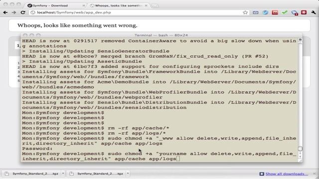 Installing Symfony2