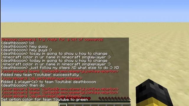 Minecraft How To Change Your Minecraft NickName Color In SinglePlayer смотреть онлайн