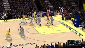 Showtime Lakers vs Strength in numbers Warriors - Exhibition Game - NBA 2k11 Remastered Gameplay