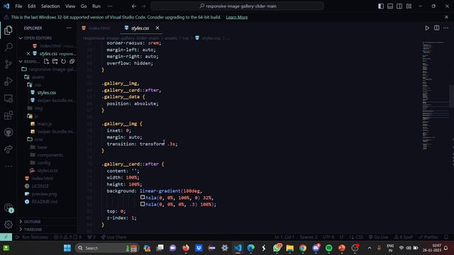 Responsive Image gallery using HTML, CSS and JS | JavaScript Projects