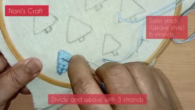Christmas Tree pattern | Creative hand embroidery tutorial | Modern Christmas embroidery pattern