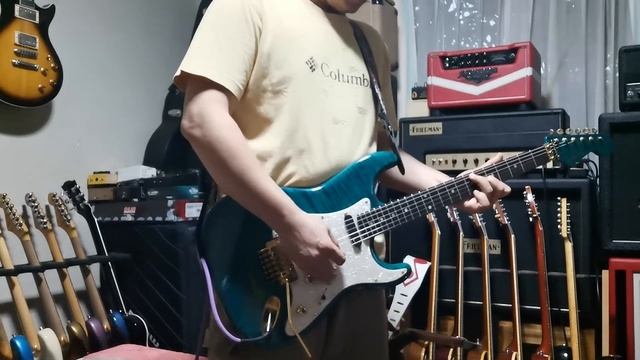 Schecter USA Super Strat Quilt maple top S/N 94853 смотреть онлайн