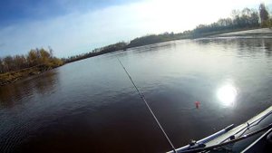 Осенняя рыбалка на реке Тура недалеко от Тюмени