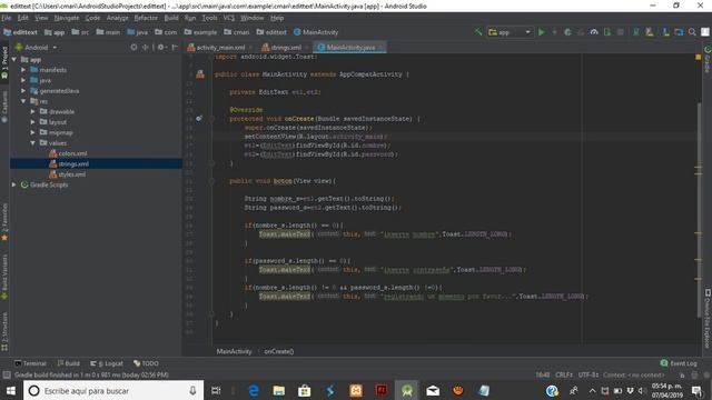 validar editText en android studio смотреть онлайн