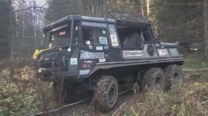 По бездорожью на грузовиках ГАЗ - 66 _ Pinzgauer 6x6 _ Mercedes _ OFF