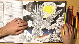 КНИГА-РАСКРАСКА АНТИСТРЕСС "ФАНТАСТИЧЕСКИЕ СУЩЕСТВА" #2