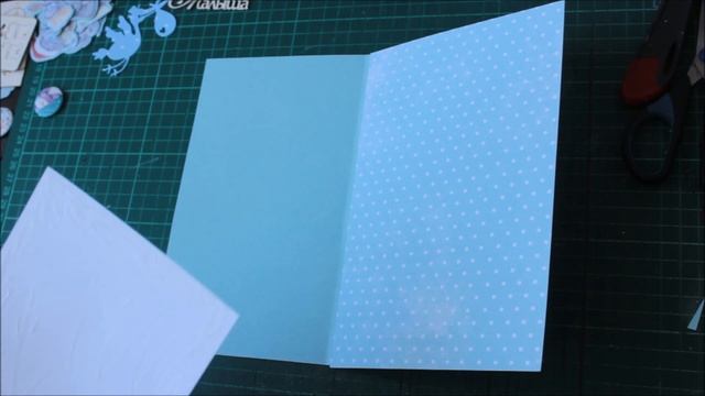 1 разворот альбома. Мастер класс. Скрапбукинг смотреть онлайн