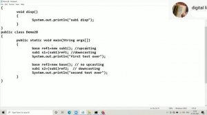 # video 88 # Concepts of JAVA Programming  - instanceof operator in java