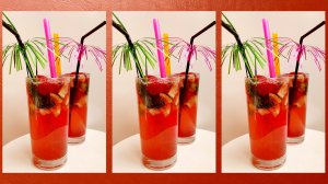 Морс из малины. Безалкогольный Мохито с малиной.