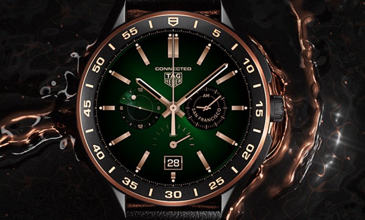 UN AUTRE TEMPS, D'OR, DE LAVE ET DE FEU (Connected Bright Black Edition)  @TAG Heuer  @CULTUREMONTRE