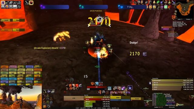 Fury Warrior 1.2k DPS with Slam Spec vs Shazzrah смотреть онлайн