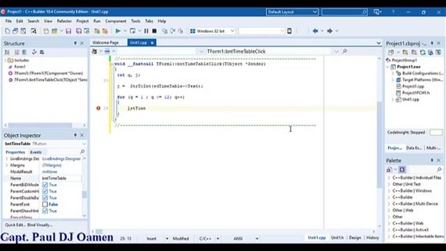 How to Create a C++ Multiplication Timetable in C++ Builder using For Loop смотреть онлайн