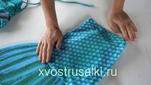 Полный ОБЗОР на хвост русалки ЛЮКС морская волна +надевать и плавание