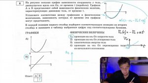 На рисунке показан график зависимости координаты x тела, движущегося вдоль оси Ox, от времени t - №