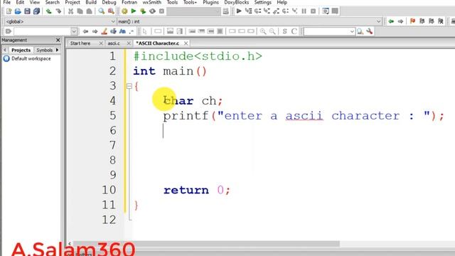 C Programming Tutorial 17 : Ascii Character to Ascii Value || Coding Bangla || Abdus Salam
