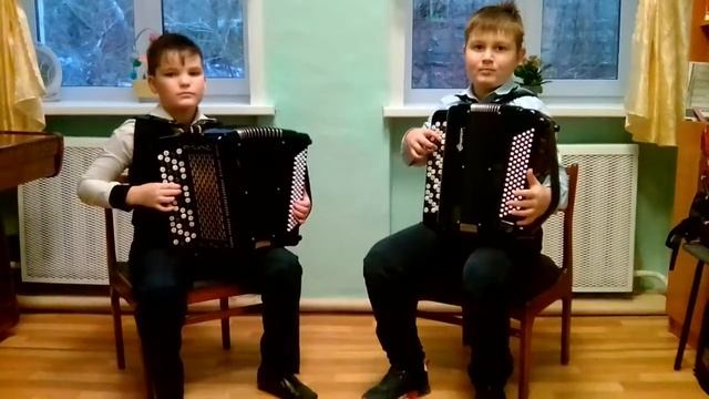 Н.Чайкин "Полька" исполняют Васильев Павел и Таскаев Михаил. смотреть онлайн