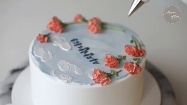카네이션 케이크 디자인 [ Carnation Cake Design ] 어버이날 선물 смотреть онлайн
